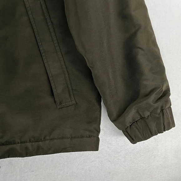 Dockers Soft Shell Jacket Mens Size M Full Zip Snap Fleece Lined Khaki Green - Picture 5 of 11